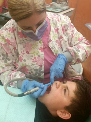 Cleaning treatment from the office of Pediatric dentists Dr. Harry Bopp and Dr. Jordan Tarver